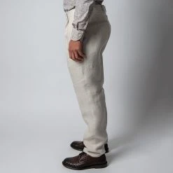 Oscar Jacobson DELON LINEN TROUSERS WHITE GRASS -jupiter shop OSCARJACOBSONKOSTYM 5 4986599b 5e73 44bf b6dc 67fdbb0fd3da