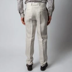 Oscar Jacobson DELON LINEN TROUSERS WHITE GRASS -jupiter shop OSCARJACOBSONKOSTYM 6 b2158521 110a 4109 8ee9 aa4046d4af85