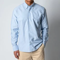 Oscar Jacobson REGULAR FIT OXFORD SHIRT OXFORD BLUE