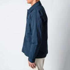 NN07 OLAV HYBRID SHIRTJACKET NAVY BLUE -jupiter shop OVERSHIRTNN07 4
