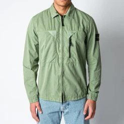 Stone Island COTTON OVERSHIRT SAGE