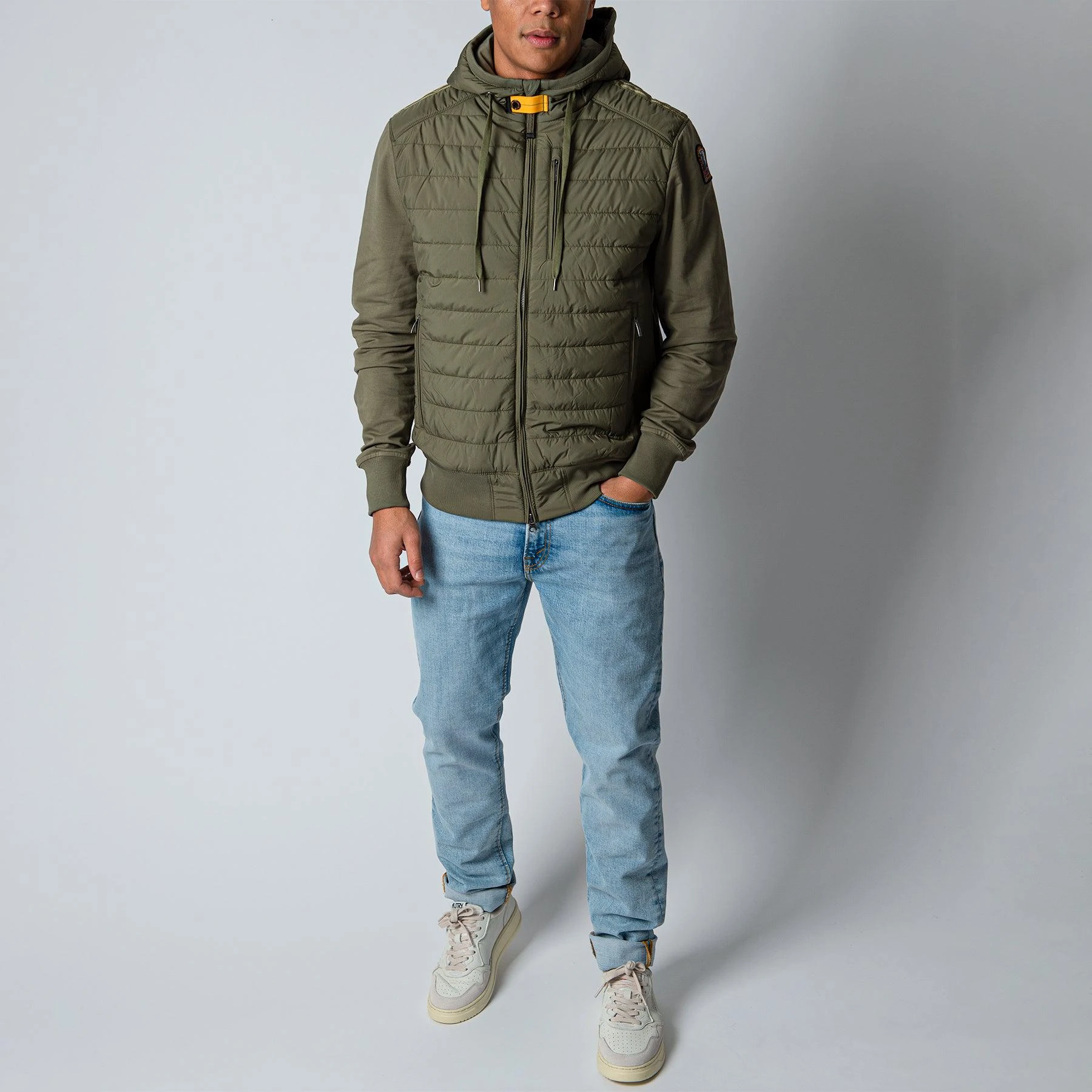 PARAJUMPERS IVOR NYLON FLEECE HOODED JACKET CACTUS 9 PARAJUMPERS IVOR NYLON FLEECE HOODED JACKET CACTUS - Bild 7
