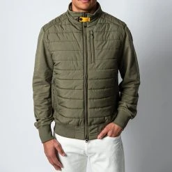 PARAJUMPERS ELLIOT NYLON FLEECE JACKET CACTUS