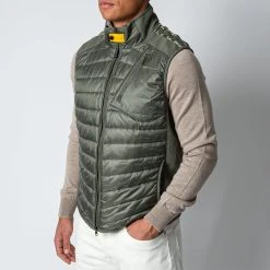 PARAJUMPERS ZAVIER PADDED VEST THYME -jupiter shop PARAJUMPERSVAST 3