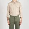 XACUS POPLIN SHIRT WITH BREAST POCKETS BEIGE 1 XACUS POPLIN SHIRT WITH BREAST POCKETS BEIGE -jupiter shop POPLIN SHIRT WITH BREAST POCKETS BEIGE SKJORTA XACUS Jupiter Kungsgatan Norrlandsgatan Stockholm