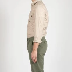 XACUS POPLIN SHIRT WITH BREAST POCKETS BEIGE -jupiter shop POPLIN SHIRT WITH BREAST POCKETS BEIGE SKJORTA XACUS Jupiter Kungsgatan Norrlandsgatan Stockholm 5