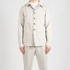 JUPITER X CAVALIERE POSA COTTON LINEN OVERSHIRT GREY -jupiter shop POSA COTTON LINEN OVERSHIRT GREY HYBRIDSKJORTA JUPITER X CAVALIERE Jupiter Kungsgatan Norrlandsgatan Stockholm