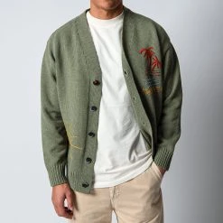 President's HAND EBROIDERY CARDIGAN SAGE