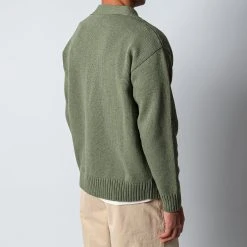 President's HAND EBROIDERY CARDIGAN SAGE -jupiter shop PRESIDENT SCARDIGAN 6