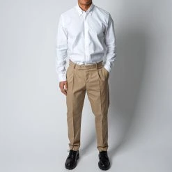 PT Torino REBEL ONE PLEAT TROUSERS BEIGE -jupiter shop PTTORINOBYXA 1