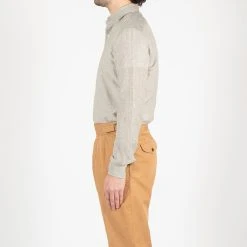 XACUS REDA MERINO LINEN SHIRT BEIGE STRIPE -jupiter shop REDA MERINO LINEN SHIRT BEIGE STRIPE SKJORTA XACUS Jupiter Kungsgatan Norrlandsgatan Stockholm 6