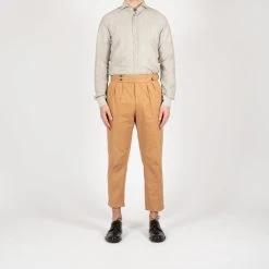 XACUS REDA MERINO LINEN SHIRT BEIGE STRIPE -jupiter shop REDA MERINO LINEN SHIRT BEIGE STRIPE SKJORTA XACUS Jupiter Kungsgatan Norrlandsgatan Stockholm 8