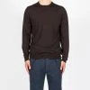 Filippo De Laurentiis ROYAL 120'S MERINO CREWNECK DARK BROWN 2 Filippo De Laurentiis ROYAL 120'S MERINO CREWNECK DARK BROWN -jupiter shop ROYAL 120S MERINO CREWNECK DARK BROWN TROJA FILIPPO DE LAURENTIIS Jupiter Kungsgatan Norrlandsgatan Stockholm
