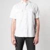XACUS SHORT SLEEVE SHIRT WITH POCKETS WHITE 1 XACUS SHORT SLEEVE SHIRT WITH POCKETS WHITE -jupiter shop SHORT SLEEVE SHIRT WITH POCKETS WHITE SKJORTA XACUS Jupiter Kungsgatan Norrlandsgatan Stockholm
