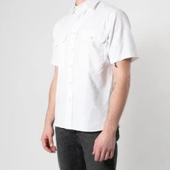XACUS SHORT SLEEVE SHIRT WITH POCKETS WHITE -jupiter shop SHORT SLEEVE SHIRT WITH POCKETS WHITE SKJORTA XACUS Jupiter Kungsgatan Norrlandsgatan Stockholm 3