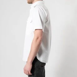 XACUS SHORT SLEEVE SHIRT WITH POCKETS WHITE -jupiter shop SHORT SLEEVE SHIRT WITH POCKETS WHITE SKJORTA XACUS Jupiter Kungsgatan Norrlandsgatan Stockholm 5