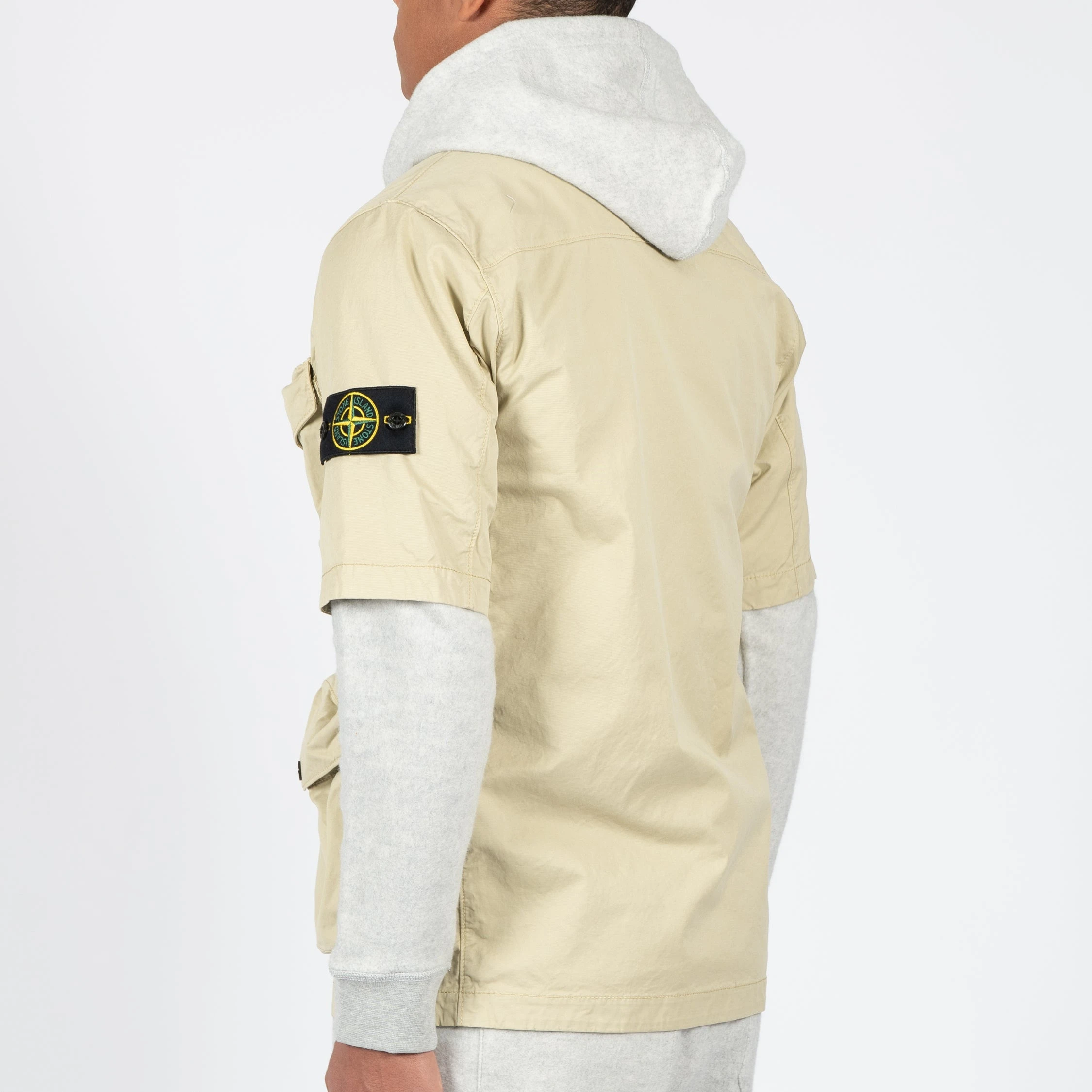 Stone Island SHORT SLEEVED OVERSHIRT BEIGE 7 Stone Island SHORT SLEEVED OVERSHIRT BEIGE - Bild 5