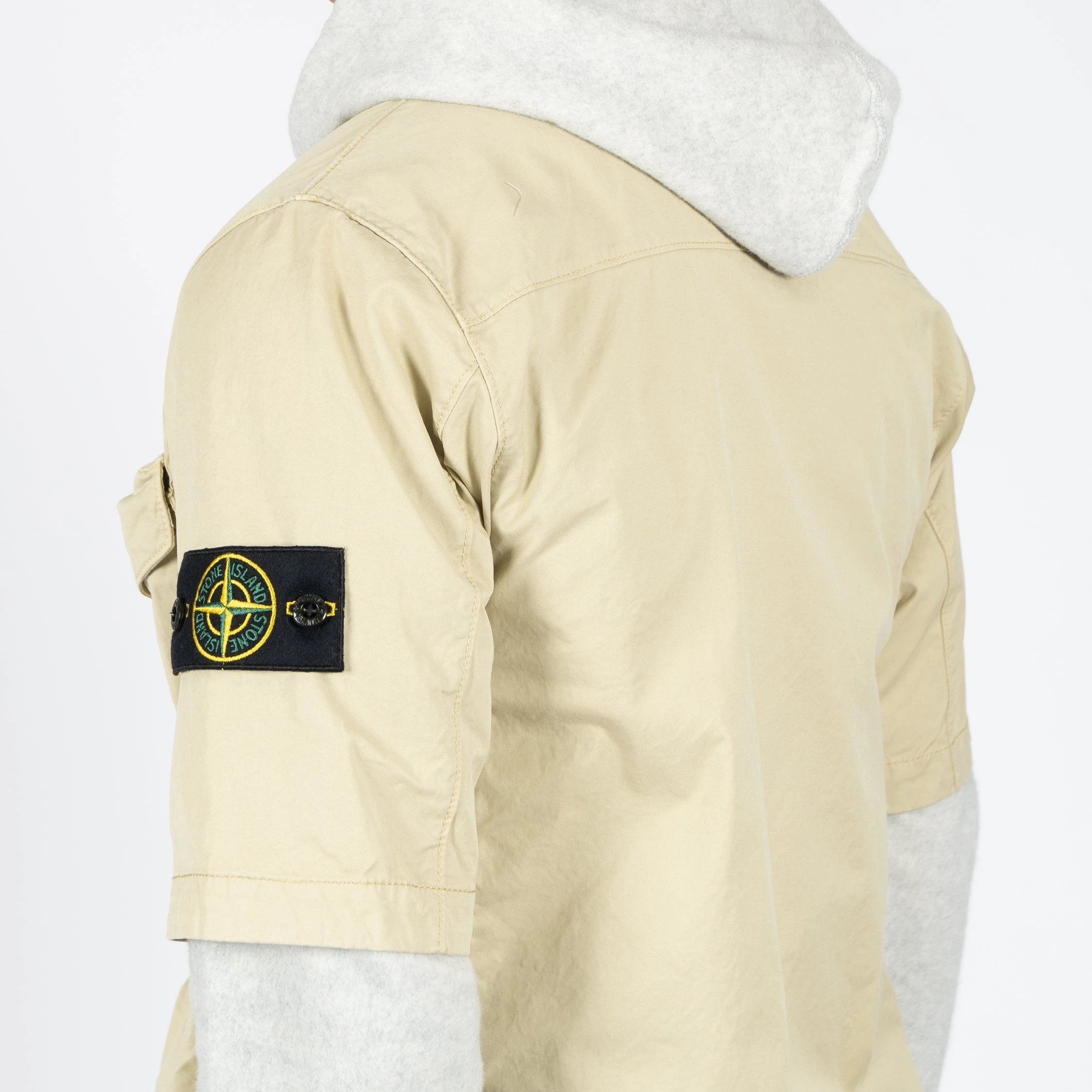 Stone Island SHORT SLEEVED OVERSHIRT BEIGE 8 Stone Island SHORT SLEEVED OVERSHIRT BEIGE - Bild 6