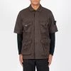Stone Island SHORT SLEEVED OVERSHIRT BROWN 1 Stone Island SHORT SLEEVED OVERSHIRT BROWN -jupiter shop SHORT SLEEVED OVERSHIRT BROWN HYBRIDSKJORTA STONE ISLAND Jupiter Kungsgatan Norrlandsgatan Stockholm