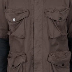 Stone Island SHORT SLEEVED OVERSHIRT BROWN -jupiter shop SHORT SLEEVED OVERSHIRT BROWN HYBRIDSKJORTA STONE ISLAND Jupiter Kungsgatan Norrlandsgatan Stockholm 7