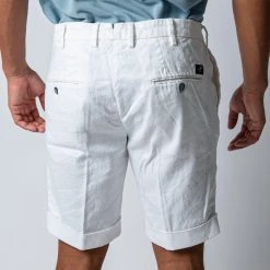 MASON'S MILANO 1 PINCE SHORTS WHITE -jupiter shop SHORTSMASON S 5