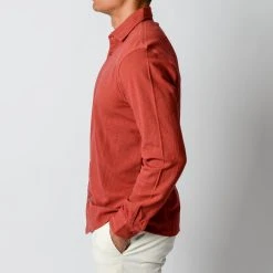 ADVERB JERSEY PIQUE SHIRT RED -jupiter shop SKJORTAADVERB 5 2aa5cdb5 6787 4d3a ab75 371204d03974