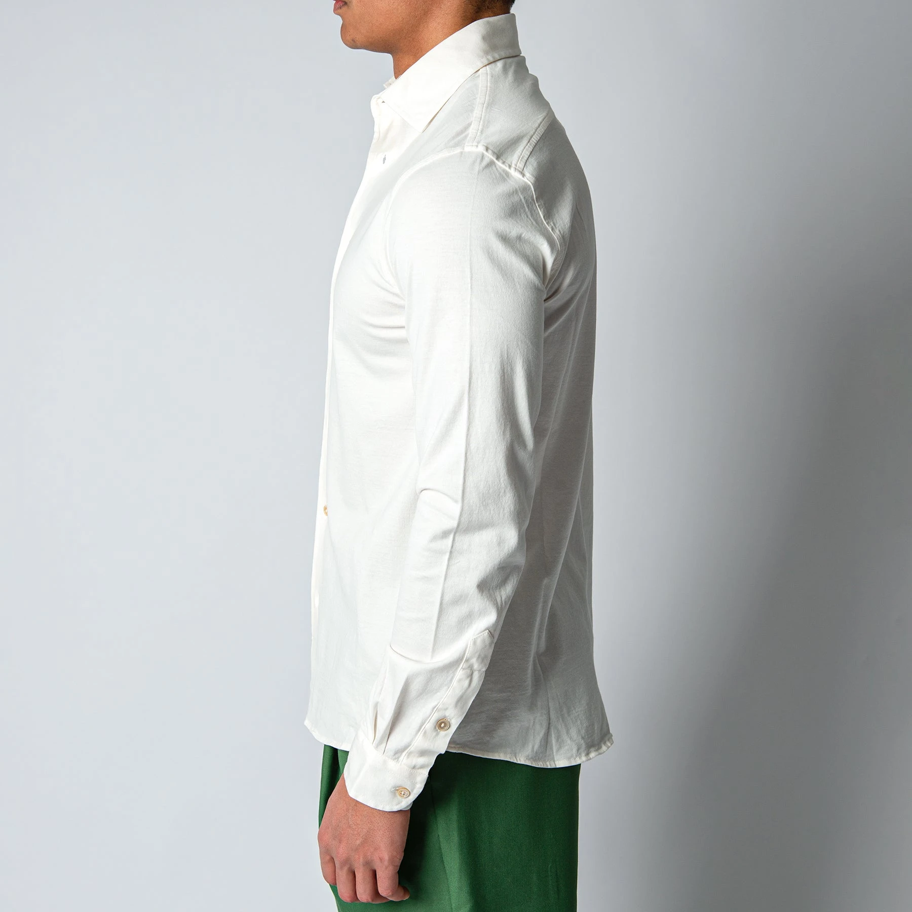 Filippo De Laurentiis LUXURY JERSEY SHIRT OFFWHITE 5 Filippo De Laurentiis LUXURY JERSEY SHIRT OFFWHITE - Bild 3