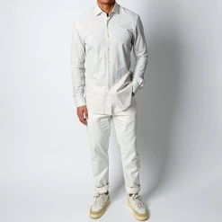 XACUS ACTIVE SHIRT BEIGE STRIPE -jupiter shop SKJORTAXACUS 1