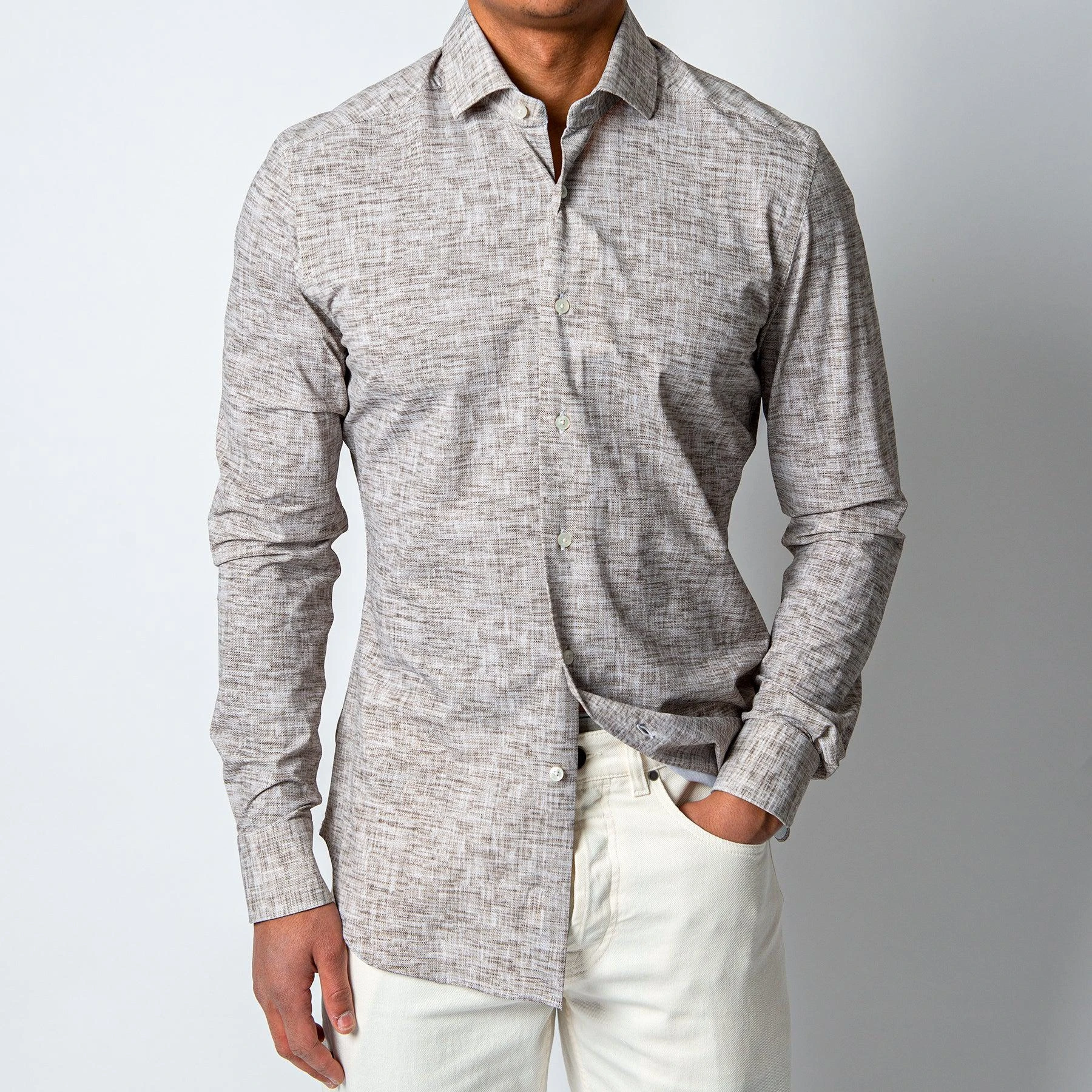 XACUS ACTIVE SHIRT BROWN 3 XACUS ACTIVE SHIRT BROWN