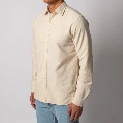 XACUS WASHED CASUAL OXFORD SHIRT BEIGE -jupiter shop SKJORTAXACUS 4 5aabd540 e91a 404d ba5b 2a2a48052cae