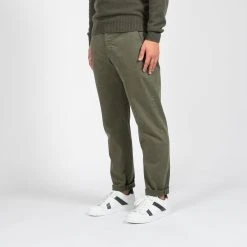 Briglia 1949 SOHO COTTON TWILL PANT GREEN -jupiter shop SOHO COTTON TWILL PANT GREEN BYXA BRIGLIA 1949 Jupiter Kungsgatan Norrlandsgatan Stockholm 4