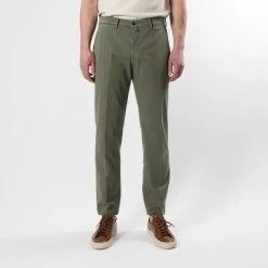 Briglia 1949 SOHO WASHED COTTON TWILL PANT GREEN