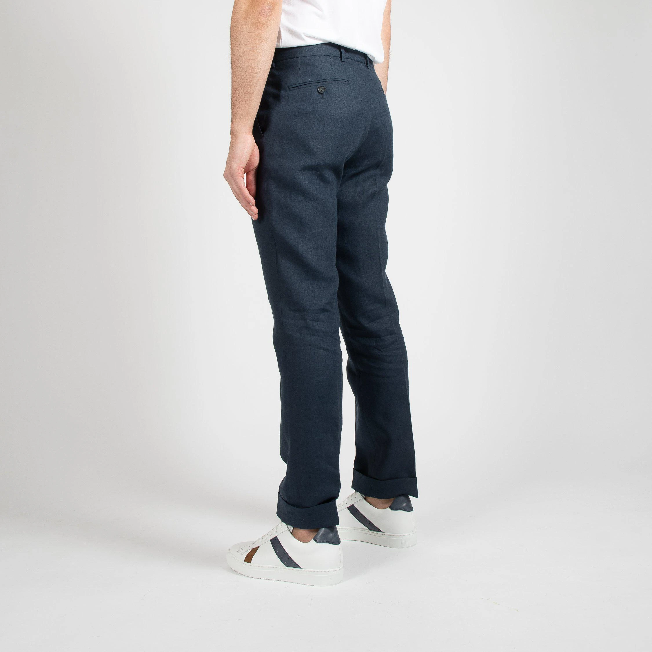JUPITER X CAVALIERE SOLBIATI ONE PLEAT TROUSER NAVY 5 JUPITER X CAVALIERE SOLBIATI ONE PLEAT TROUSER NAVY - Bild 3