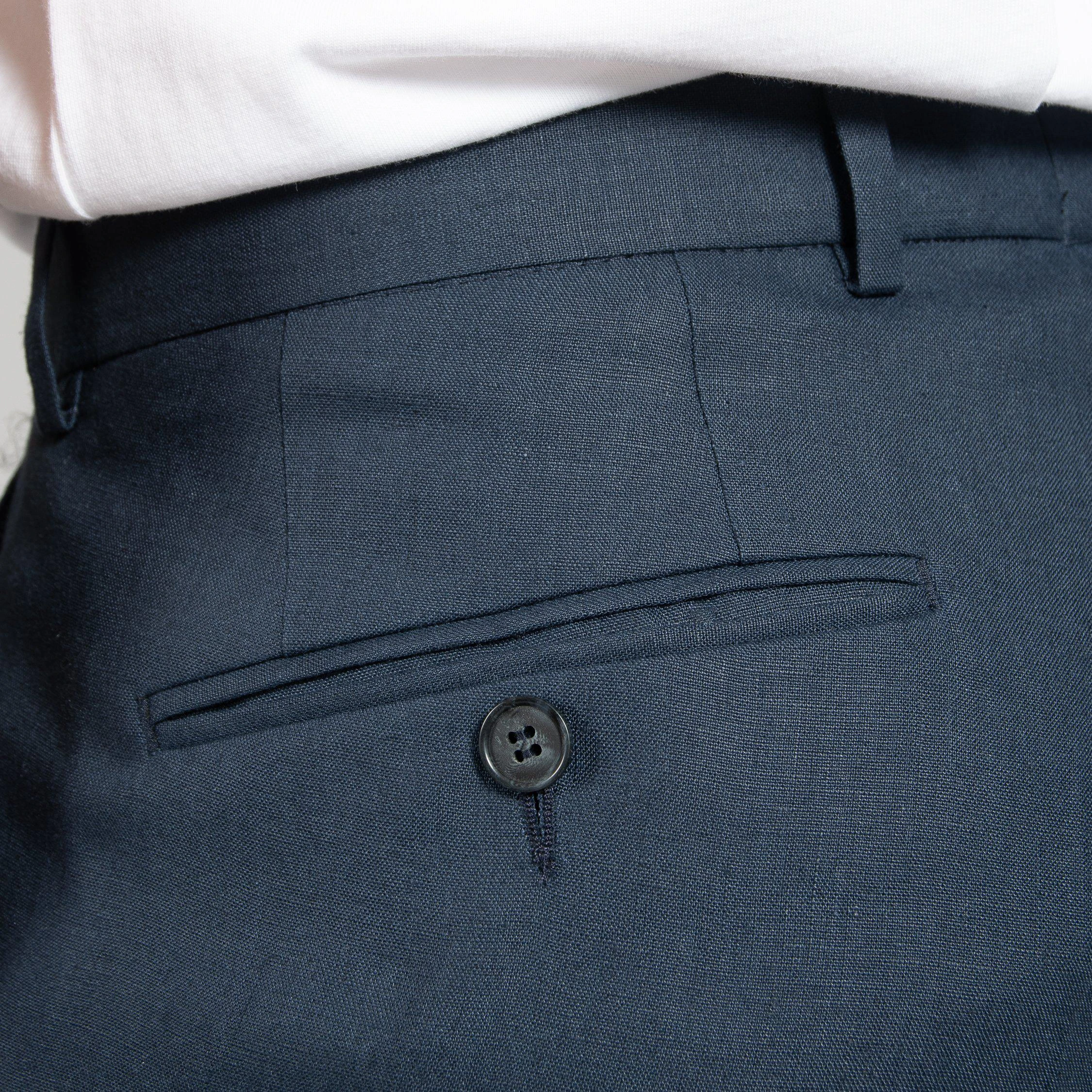 JUPITER X CAVALIERE SOLBIATI ONE PLEAT TROUSER NAVY 6 JUPITER X CAVALIERE SOLBIATI ONE PLEAT TROUSER NAVY - Bild 4