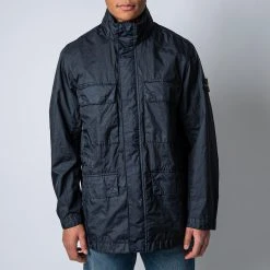 Stone Island GARMENT DYED JACKET NAVY BLUE