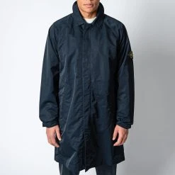 Stone Island GIACCONE GARMENT DYED JACKET NAVY BLUE