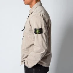 Stone Island COTTON OVERSHIRT DOVE GREY -jupiter shop STONEISLANDOVERSHIRT 4 555306d8 da05 48cd b86b 90b190518d32