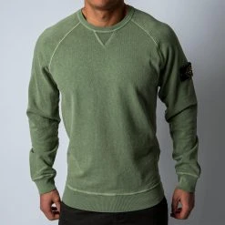 Stone Island FELPA KNITTED MIX SWEATER SAGE