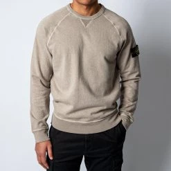 Stone Island FELPA KNITTED MIX SWEATER DOVE GREY