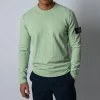 Stone Island COTTON CREWNECK KNIT LIGHT GREEN