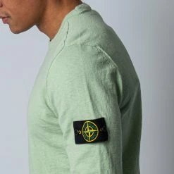 Stone Island COTTON CREWNECK KNIT LIGHT GREEN -jupiter shop STONEISLANDTROJA 4 0e0c71f7 9054 43b5 b171 24367dbbfdbd