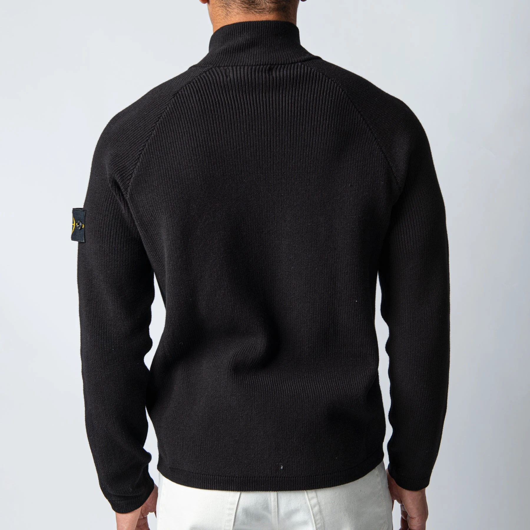 Stone Island MAGLIA KNITTED ZIP SWEATER BLACK 7 Stone Island MAGLIA KNITTED ZIP SWEATER BLACK - Bild 5