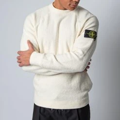 Stone Island MAGLIA TERRY KNITTED SWEATER NATURAL