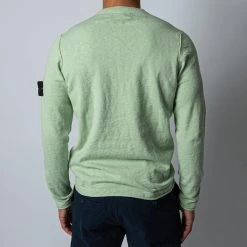 Stone Island COTTON CREWNECK KNIT LIGHT GREEN -jupiter shop STONEISLANDTROJA 6 4ae2b19a 8217 4957 9c60 e56c14a270ac