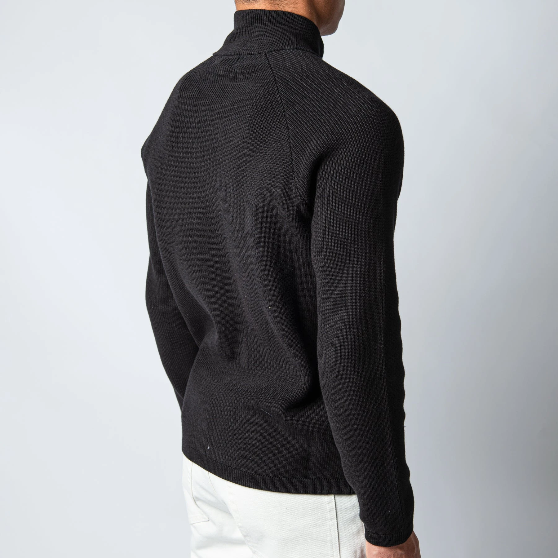 Stone Island MAGLIA KNITTED ZIP SWEATER BLACK 6 Stone Island MAGLIA KNITTED ZIP SWEATER BLACK - Bild 4