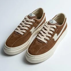 Stepney Workers Club DELLOW S-STRIKE SUEDE SNEAKER BROWN/ECRU -jupiter shop SWCsko 2