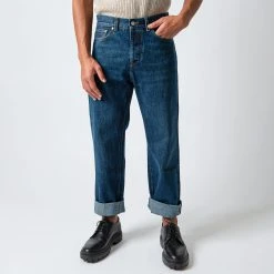 Tela Genova RODOLFO STRAIGHT JEANS MID WASH