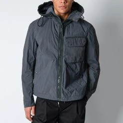 TEN C MID LAYER JACKET NAVY