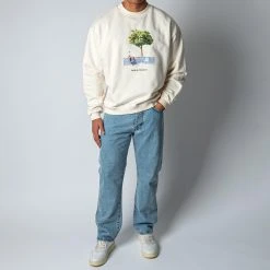 Drole De Monsieur LE SWEATSHIRT ORANGER CREAM -jupiter shop TROJADROLEDEMONSIEUR 1