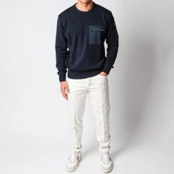 Paul&Shark MEN´S KNITTED SWEATER NAVY -jupiter shop TROJAPAUL SHARK 1